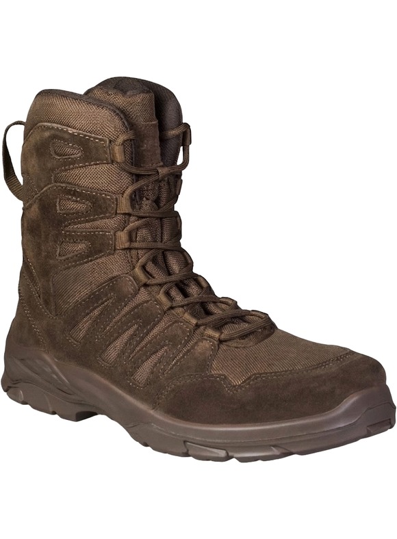 Buty taktyczne wysokie brązowe SVG HIGH BROWN OPC MILITARY - trzewiki welurowe